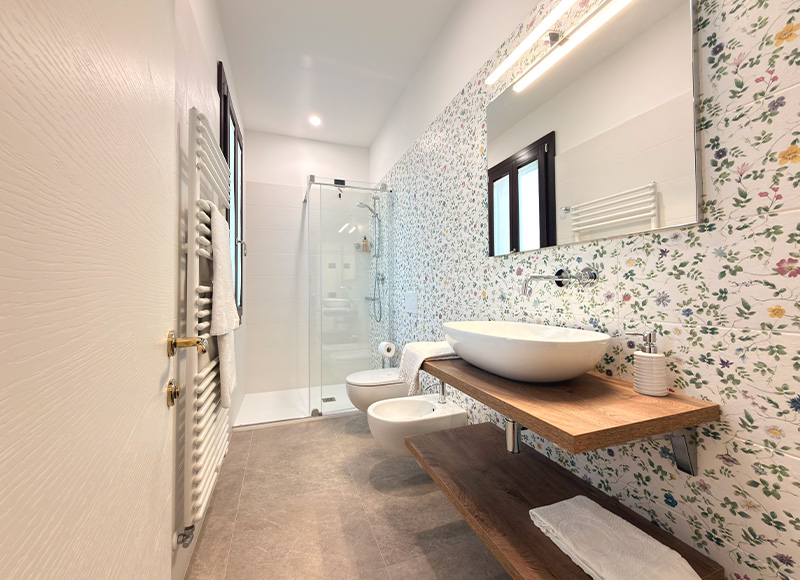 Bagno camera doppia Vittorio - Villa Crico Agriturismo B&B Noventa di Piave Venezia