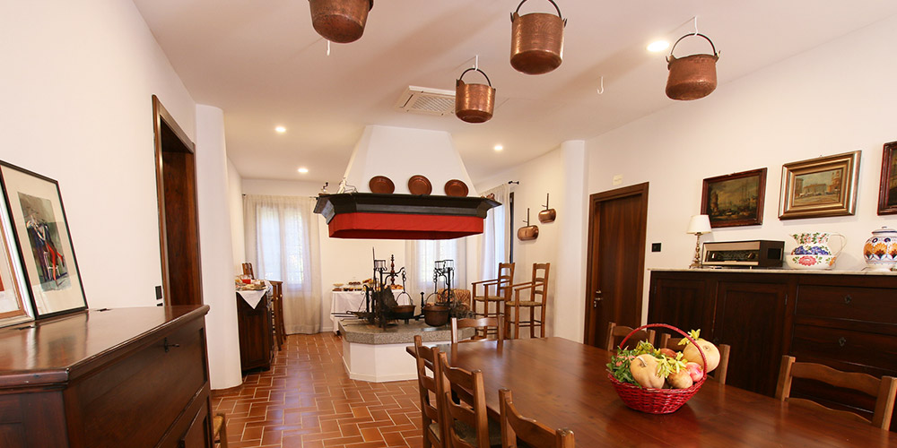 Sala del Fogher Villa Crico - Agriturismo B&B Noventa di Piave Venezia